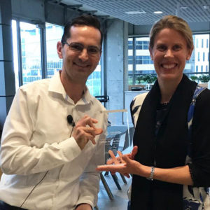 Frasers General Manager, Paolo Bevilacqua with NCOS Director, Melanie Kaebernick