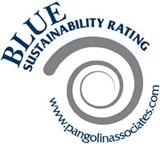 Pangolin Associates badge of sustainability: BLUE.
