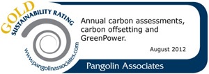 Pangolin Associates full sustainability badge.