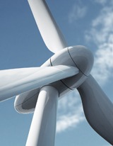 Renewable energy: wind turbine.