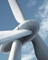 Renewable energy: wind turbine.
