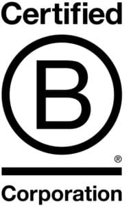 B Corp logo: Pangolin Associates provides B Corp Certification services and is one of Australia's founding B Corps. 