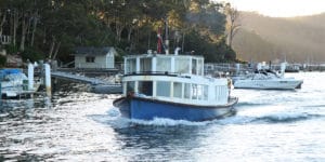 Pangolin Associates case study: Church Point Ferry Service, Green Ticket program. Carbon offsetting. (image: ferry)