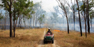 Land burning photo - Aboriginal Carbon Foundation (AbCF) carbon credits